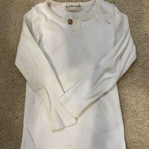 My little cozmo white baby ribbed tee